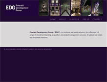 Tablet Screenshot of emeralddevgroup.com
